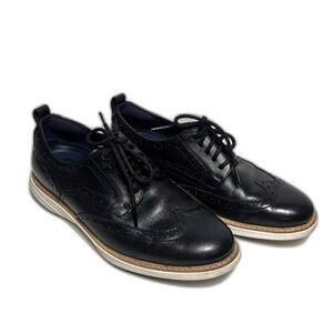 Cole Haan Oxford Shoes Men's Size 7.5 Black Grand evolution Wingtip Loafer work